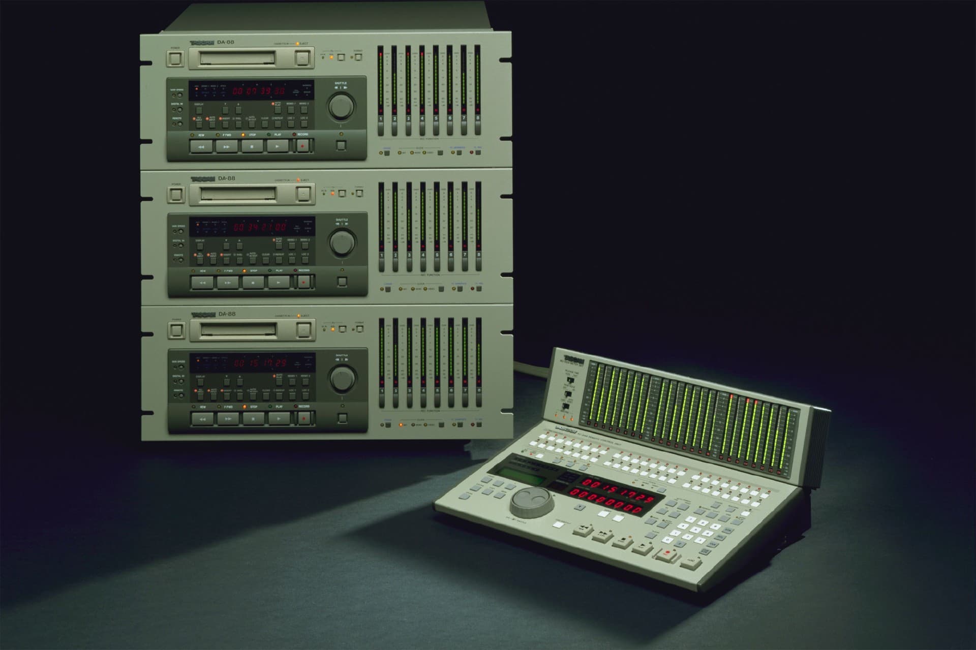 TASCAM DA-88 digital multitrack recorders